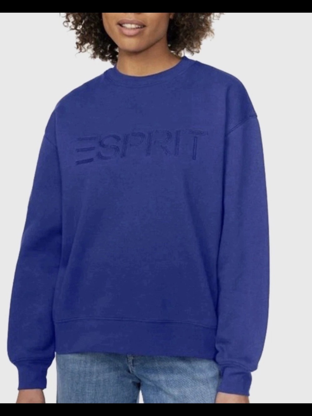 Esprit Men's Crewneck Sweatshirt in Royal Blue